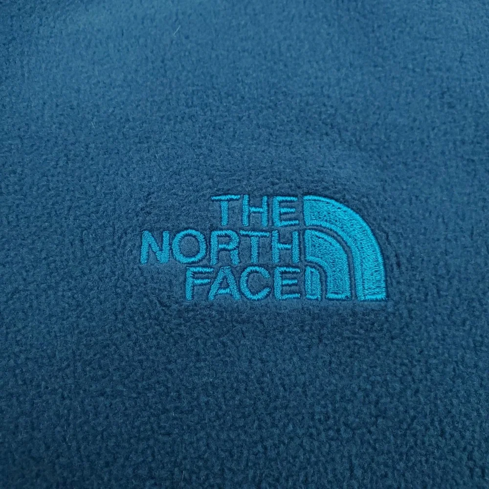 North Face Jacket Mens Small Blue Fleece Pullover Half Zip Lightweight Outdoor